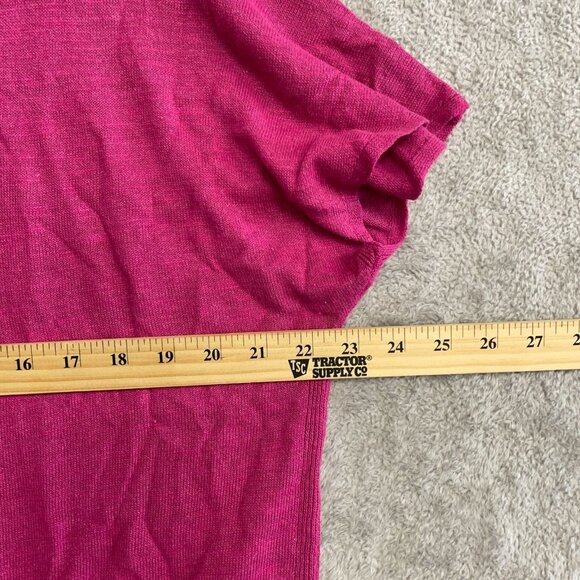 NEW Banana Republic Women's Size L Pink Linen Blend Knit Top - Picture 8 of 9